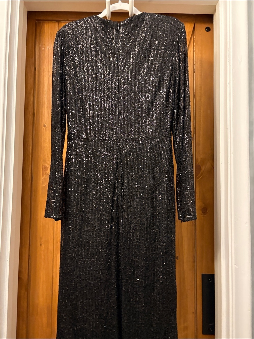 Mac Duggal 26548 Black Sequined High Low Front Twist MIDI Size 6 NWT - Picture 9 of 9